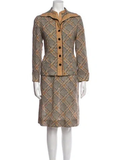 Pre-owned Vintage - Unbranded Vintage 1960's Dress Set In Brown