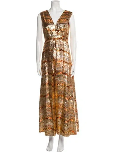 Pre-owned Vintage - Unbranded Vintage 1960's Jumpsuit In Gold