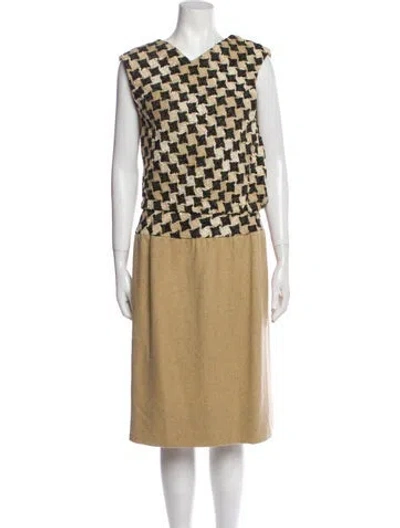 Pre-owned Vintage - Unbranded Vintage 1964 Dress Set In Neutral