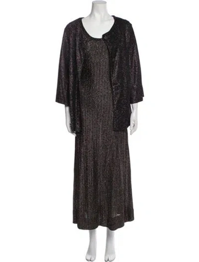 Pre-owned Vintage - Unbranded Vintage 1970's Dress Set In Black