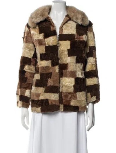 Pre-owned Vintage - Unbranded Vintage 1970's Faux Fur Jacket In Multi