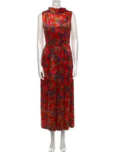 Pre-owned Vintage - Unbranded Vintage 1970's Jumpsuit In Orange