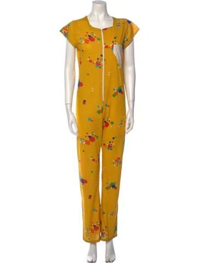 Pre-owned Vintage - Unbranded Vintage 1970's Jumpsuit In Yellow