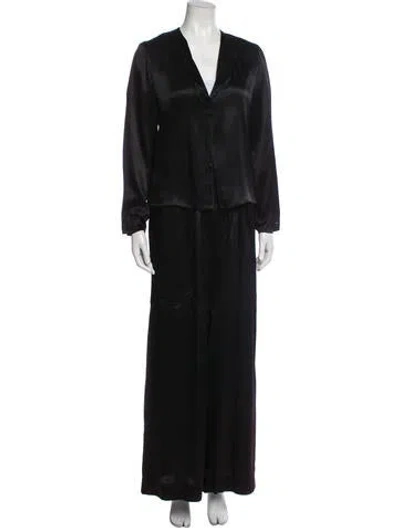 Pre-owned Vintage - Unbranded Vintage 1970's Pant Set In Black