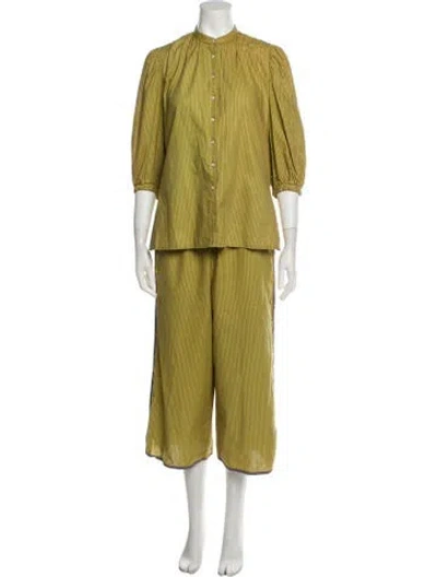 Pre-owned Vintage - Unbranded Vintage 1970's Pant Set In Yellow