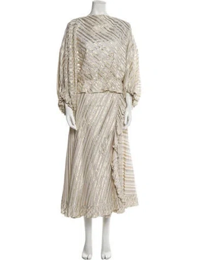 Pre-owned Vintage - Unbranded Vintage 1970's Skirt Set In Neutral