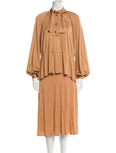 Pre-owned Vintage - Unbranded Vintage 1970's Skirt Set In Neutral
