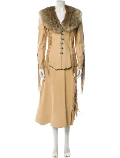Pre-owned Vintage - Unbranded Vintage 1970's Skirt Suit In Neutral