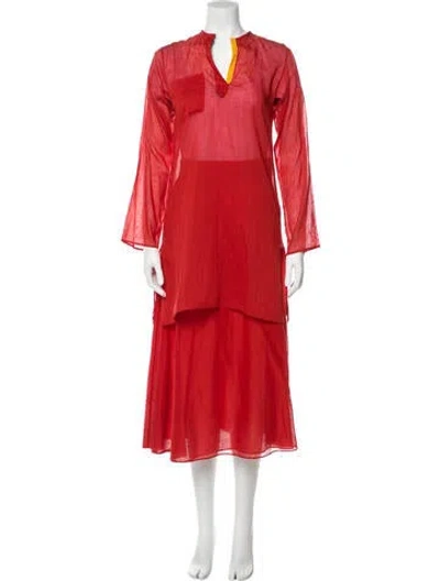 Pre-owned Vintage - Unbranded Vintage 1970's Skirt Suit In Orange