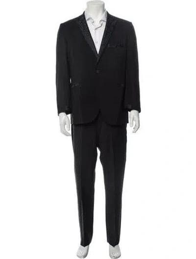 Pre-owned Vintage - Unbranded Vintage 1970's Two-piece Suit In Black