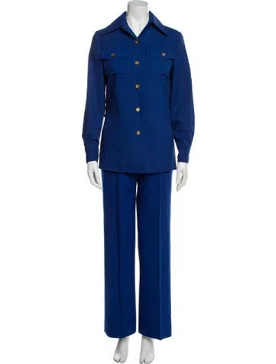 Pre-owned Vintage - Unbranded Vintage 1975 Pantsuit In Blue
