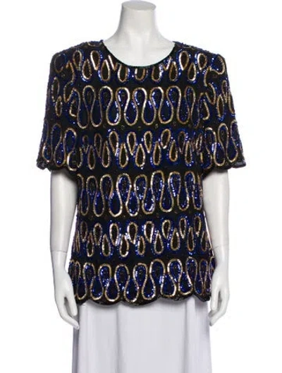 Pre-owned Vintage - Unbranded Vintage 1980's Blouse In Black