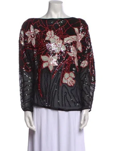 Pre-owned Vintage - Unbranded Vintage 1980's Blouse In Black