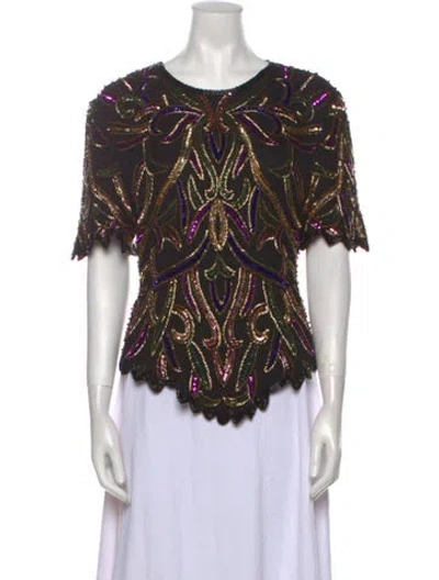 Pre-owned Vintage - Unbranded Vintage 1980's Blouse In Black