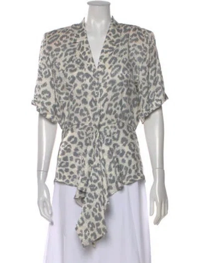 Pre-owned Vintage - Unbranded Vintage 1980's Blouse In Gray