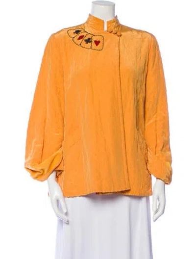 Pre-owned Vintage - Unbranded Vintage 1980's Evening Jacket In Yellow