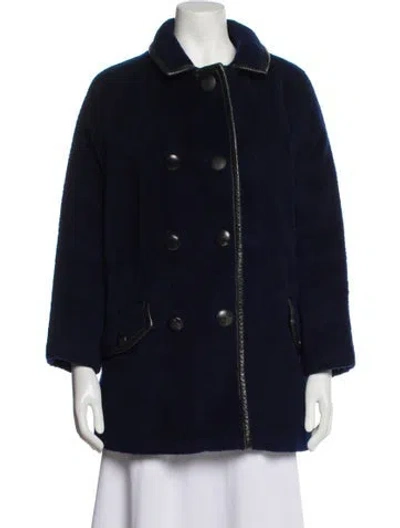 Pre-owned Vintage - Unbranded Vintage 1980's Faux Fur Coat In Blue