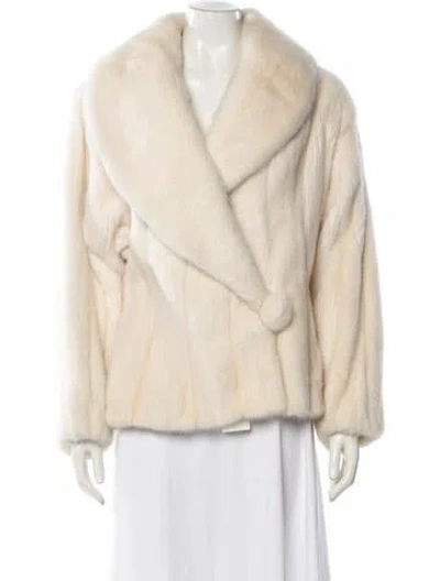 Pre-owned Vintage - Unbranded Vintage 1980's Faux Fur Jacket In Neutral
