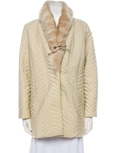 Pre-owned Vintage - Unbranded Vintage 1980's Fur Coat In Neutral