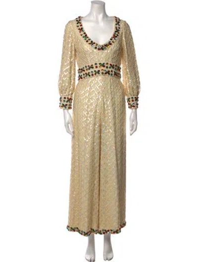 Pre-owned Vintage - Unbranded Vintage 1980's Jumpsuit In Neutral