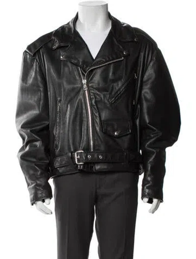 Pre-owned Vintage - Unbranded Vintage 1980's Moto Jacket In Black