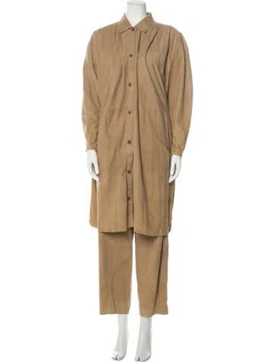 Pre-owned Vintage - Unbranded Vintage 1980's Pant Set In Brown