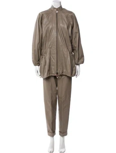 Pre-owned Vintage - Unbranded Vintage 1980's Pantsuit In Neutral