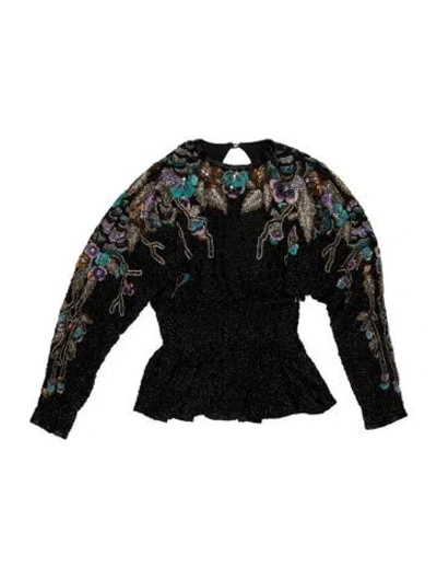Pre-owned Vintage - Unbranded Vintage 1980's Top In Black