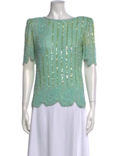 Pre-owned Vintage - Unbranded Vintage 1980's Top In Green
