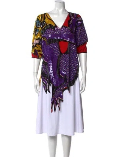 Pre-owned Vintage - Unbranded Vintage 1980's Top In Multi