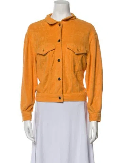 Pre-owned Vintage - Unbranded Vintage 1980's Utility Jacket In Orange