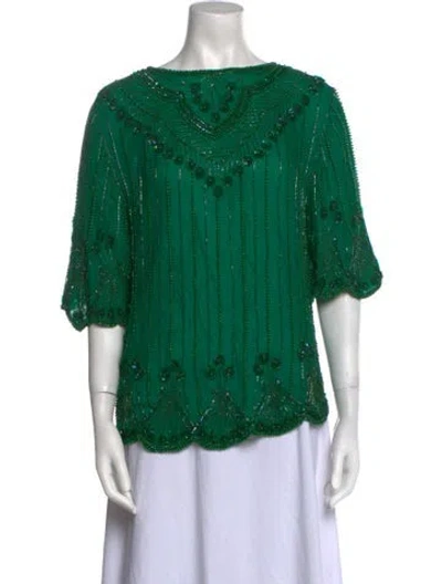 Pre-owned Vintage - Unbranded Vintage 1990's Blouse In Green