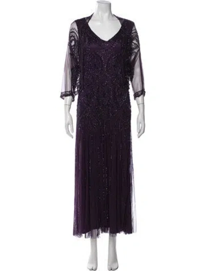 Pre-owned Vintage - Unbranded Vintage 2000's Dress Set In Purple