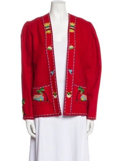 Pre-owned Vintage - Unbranded Vintage Berty Jacket In Red