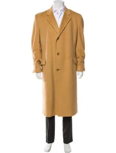 Pre-owned Vintage - Unbranded Vintage Cashmere Overcoat In Neutral