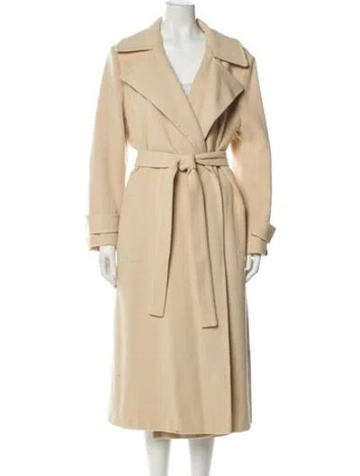 Pre-owned Vintage - Unbranded Vintage Cashmere Trench Coat In Neutral
