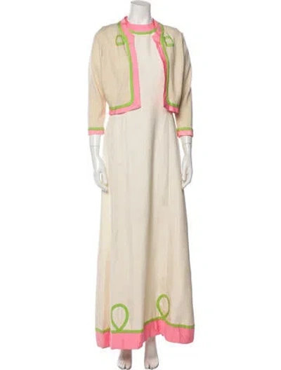 Pre-owned Vintage - Unbranded Vintage Cestaro La Shack Evening Jacket In Neutral