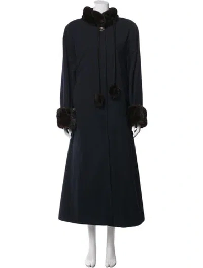 Pre-owned Vintage - Unbranded Vintage Coat In Blue