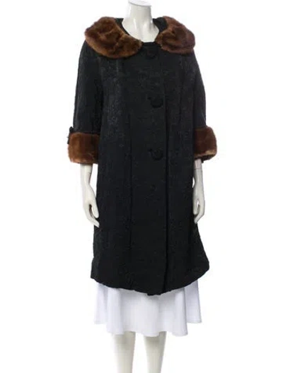 Pre-owned Vintage - Unbranded Vintage Colorblock Pattern Parka In Black