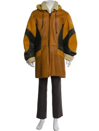 Pre-owned Vintage - Unbranded Vintage Colorblock Pattern Parka In Yellow