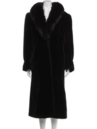Pre-owned Vintage - Unbranded Vintage Faux Fur Fur Coat In Black