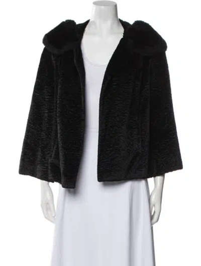 Pre-owned Vintage - Unbranded Vintage Faux Fur Jacket In Black