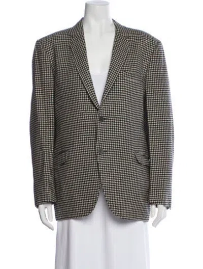 Pre-owned Vintage - Unbranded Vintage Houndstooth Print Blazer In Multi