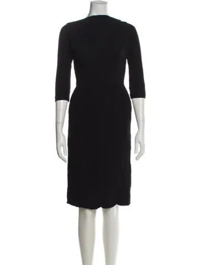Pre-owned Vintage - Unbranded Vintage Knee-length Dress In Black
