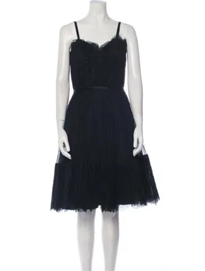 Pre-owned Vintage - Unbranded Vintage Knee-length Dress In Black