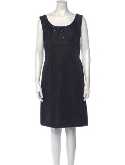 Pre-owned Vintage - Unbranded Vintage Knee-length Dress In Black