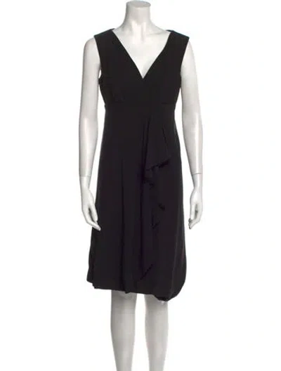 Pre-owned Vintage - Unbranded Vintage Knee-length Dress In Black
