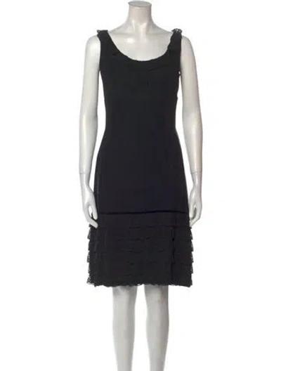 Pre-owned Vintage - Unbranded Vintage Knee-length Dress In Black