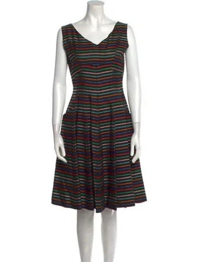 Pre-owned Vintage - Unbranded Vintage Knee-length Dress In Black