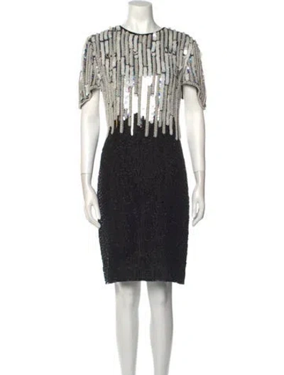 Pre-owned Vintage - Unbranded Vintage Knee-length Dress In Black